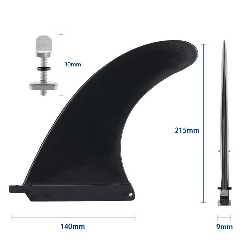yuejuhe Removable Surfboard Fin, Universal Nylon SUP Fins with Screws