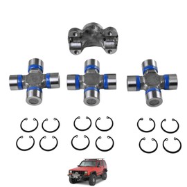 BestParts Front Driveshaft 3x Universal Joints with Spicers and CV Socket Rebuild Kit Compatible with Jeep Wrangler TJ Compatible with Cherokee XJ Replace 211355X 5-153X