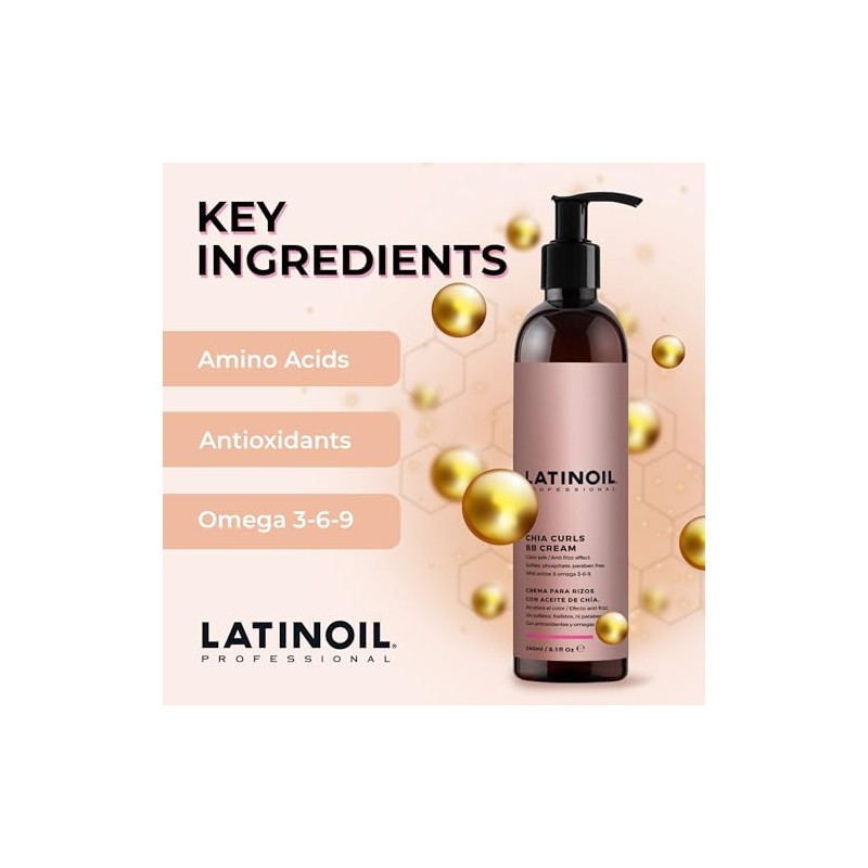 Latinoil - Chia Curls Bb (Styling) Cream 8.45 Oz by