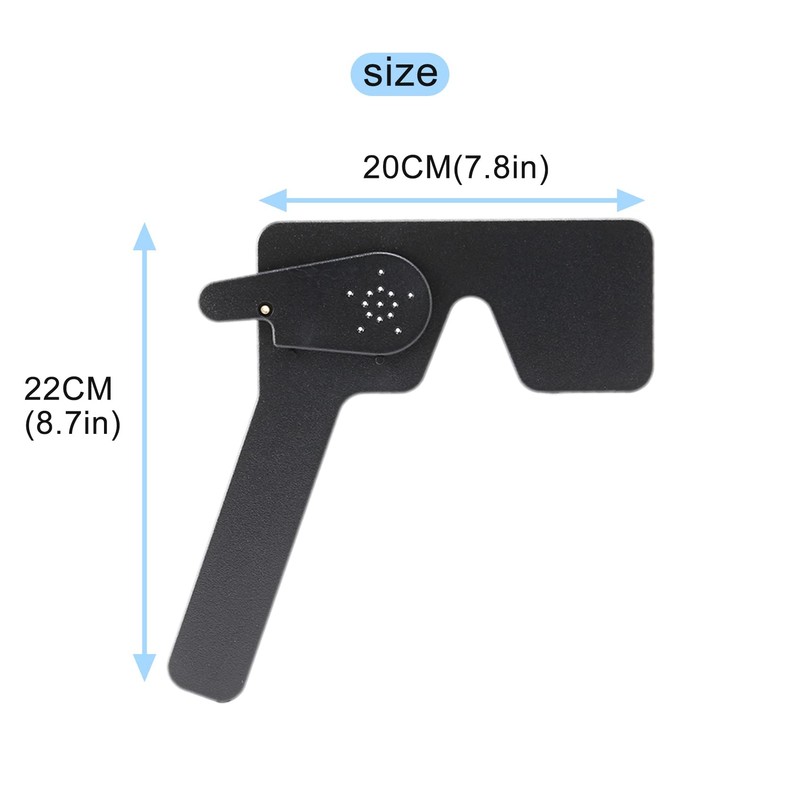 Smallterm Professional Ophthalmic Lorgnette 17 Pinhole Black Plastic Vision Test