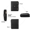 GOIACII Women's Small Leather Purse with RFID, black