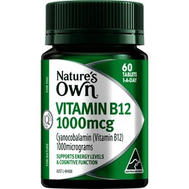 NATURE'S OWN Nature’s Own Vitamin B12 1000mcg 60 Tablets