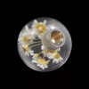 Real Flower Universal JDM Clear Crystal Real Flower Ball White