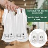 Camtoms Drink Carrier Bag - 100pcs 2 Cup Carrier with