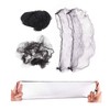 100 pcs Invisible Elastic Hair Nets for Long Hair, 42"