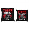 Chess Ninja Cool Chess Throw Pillow