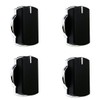 4x Oven Hob Knob Switch Silver Black Compatible With Belling