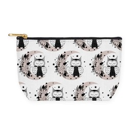 CafePress Boho Owl And Moon Gothic 8.5" x 4.5" Zipper Cosmetic Pouch