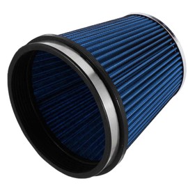 6" Inlet Cold Air Intake Filter Cone Replacement Performance Washable Clamp-On Dry Air Filters Blue (6" Tall)