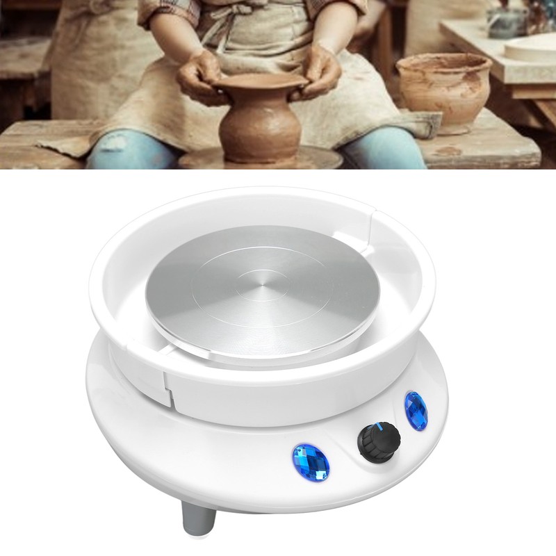 Pottery Wheel 5.9in Turntable 50/60Hz 200RPM Detachable Low Noise Stable