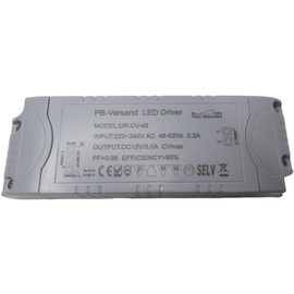 Dimmable LED Transformer 12 V DC 1-45 Watt Power Supply Dimmable Driver Transformer for Dimmer G4 MR16 GU5.3