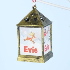 Mulberry Studios Starlight Lantern Christmas Tree Hanger Names A-G Evie