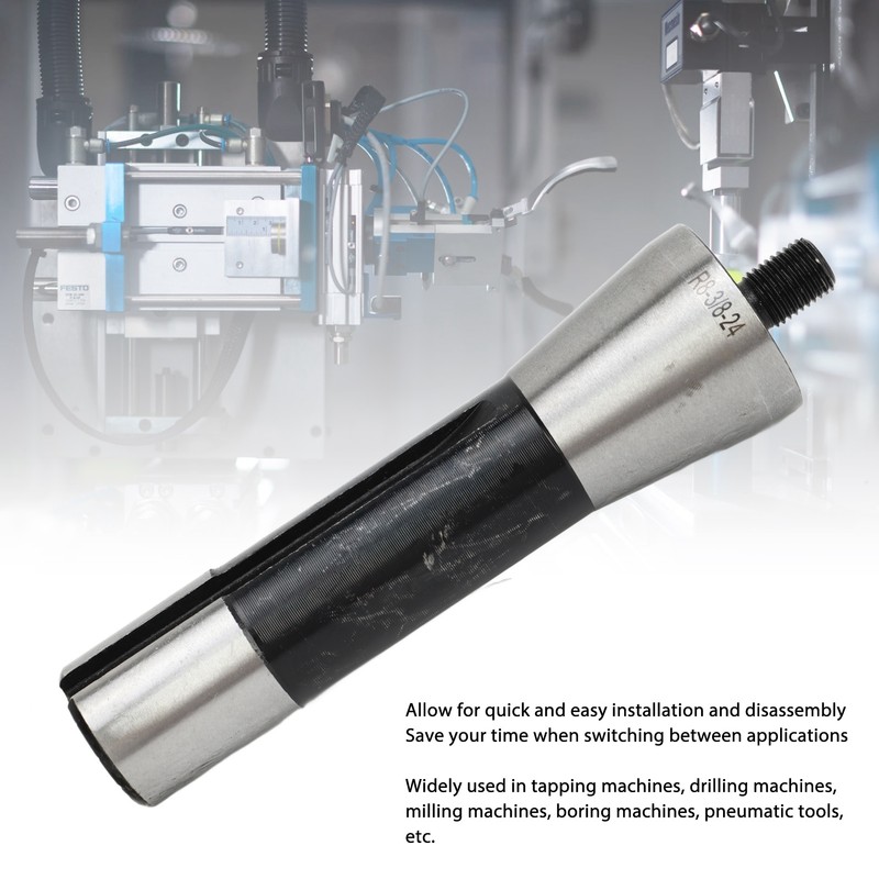 Drill Chuck Arbor R8 Shank 3/8in 121.1mm Length Threaded Drill