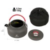 REDCAMP 0.8L Small Camping Kettle, Folding Water Pot with Carrying