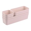 1 x Drawer Organiser Set 6 Pieces Pink Universal Adjustable