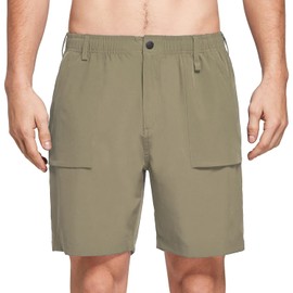 baleaf Men's 7" Casual Shorts for Summer Elastic Waist Quick Dry Lightweight Short with Cargo Hiking Fishing Sage Size XXL