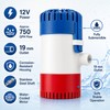 12V Submersible Bilge Pump for Boats – Compact Marine Water