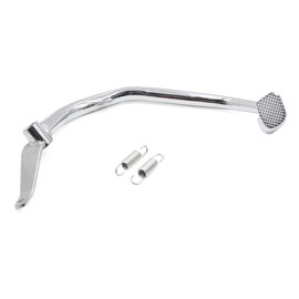 sourcing map Silver Tone Motorcycle Rear Brake Foot Pedal Peg Lever with Spring