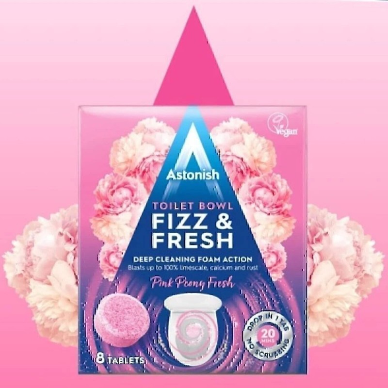 Astonish Foaming Eucalyptus Fresh Fizz & Fresh Bathroom Toilet Bowl