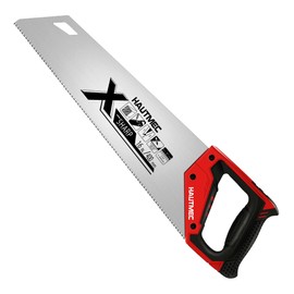 HAUTMEC 16 in. Universal X-Sharp Hand Saw - 11 TPI Fine Cuts Wood Saw - Professional Universal Saws for Wood, Laminate And Plastic - Ripcut And Crosscut Saw, HT0152-SA