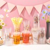 LemonRoad 50 Pcs Sponge Flowers Bubbles Cute Disposable Plastic Cups