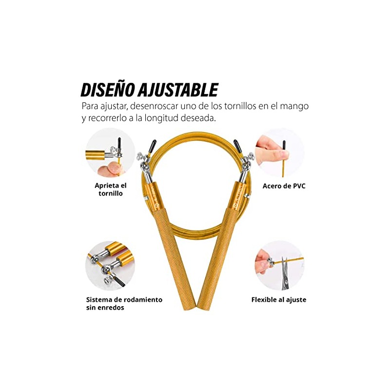 Altera Cuerda para Saltar de Aluminio Ajustable