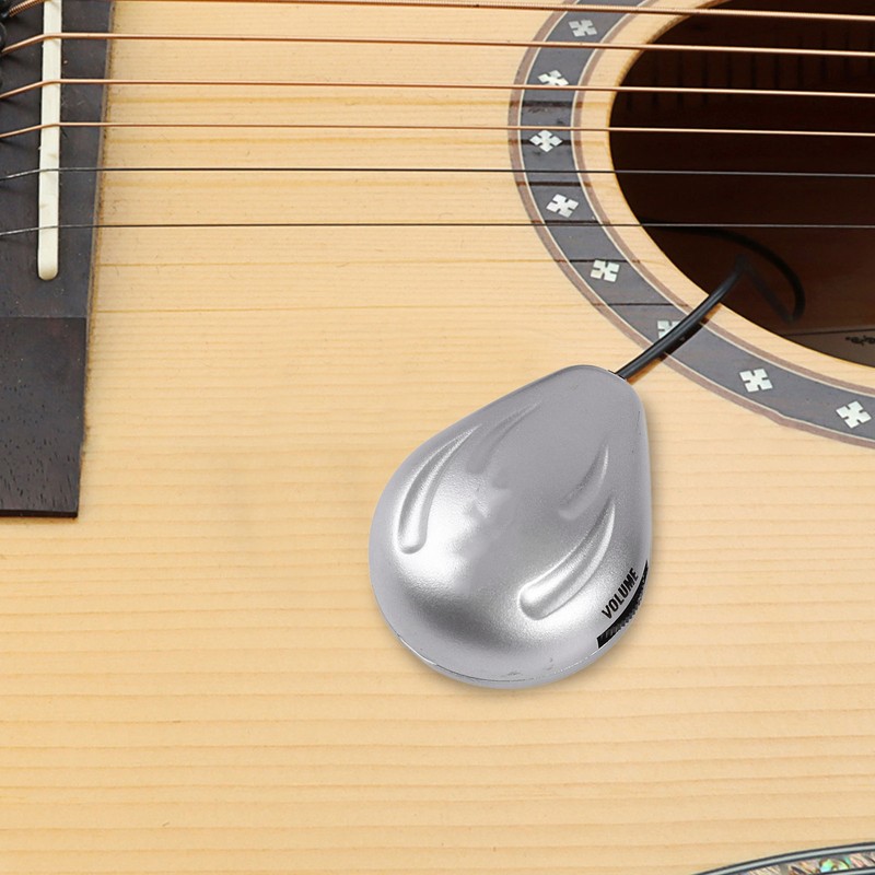 Soundhole Pickup with Jack Contact Microphone Transducer for Acoustic Guitar