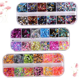 Ipetboom Nail Art Discs 36 Colors Nail Kits Glitter Paillette Perfect for Special Occasions