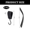 SNONESIY Pack of 6 S Hooks, Small, S Hooks, Black,
