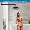 Hibbent 16 Inch All Metal Shower Extension Arm, Extra Long