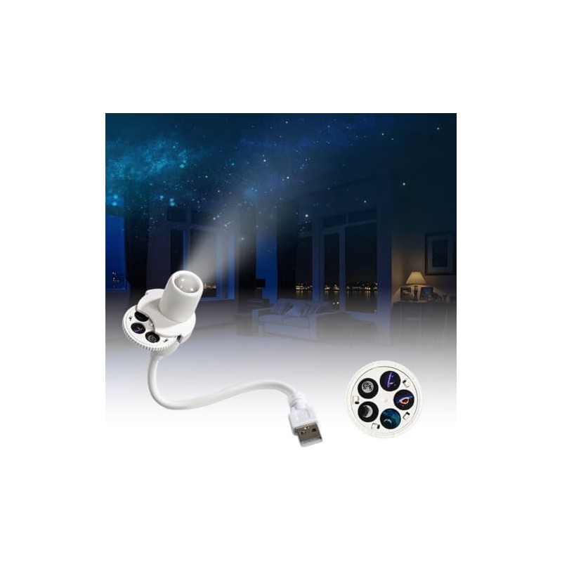 Proyector Nocturno Holográfico Estrella & Océano 5D de Alta Definición