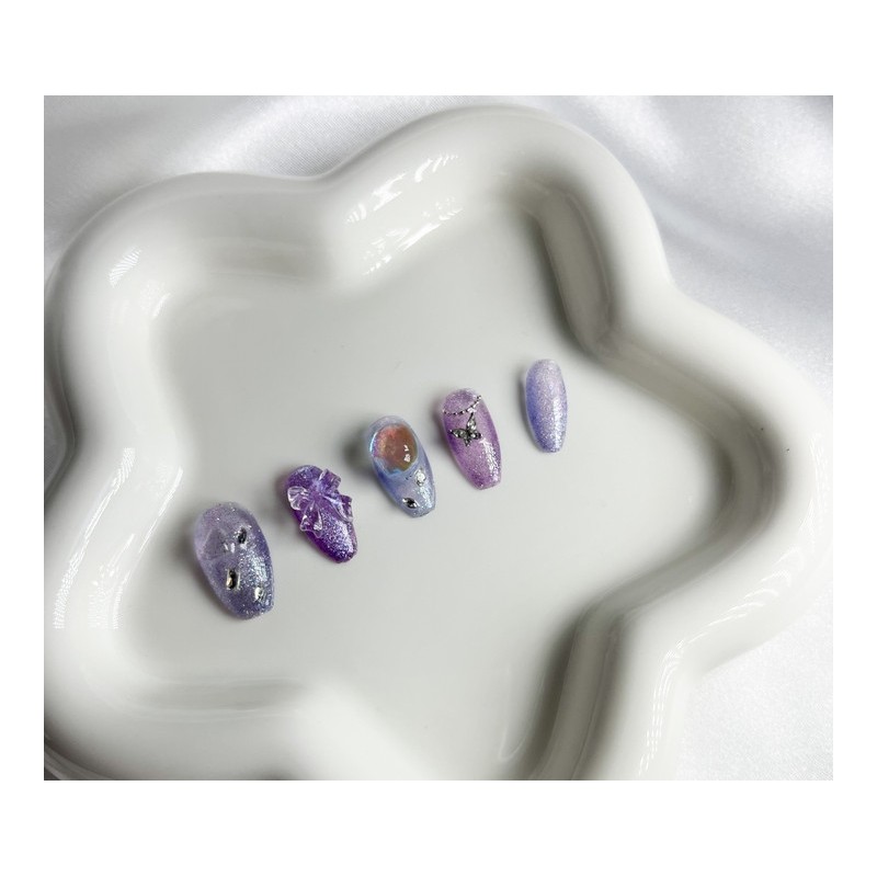 Lavender Aurora Nail Tips - Almond / 라벤더 오로라 네일팁