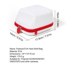 LIFEBEA Hard Travel Case for Polaroid OneStep+, OneStep 2 VF, Now+, Now I-Type (Gen 2) Instant Film Camera – Protective Polaroid Camera Bag w/Adjustable Shoulder Strap & Hook, Shockproof EVA