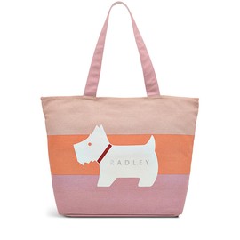 RADLEY London Heritage Dog Stripe - Responsible - Large Ziptop Tote Bag