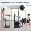 Multi-Purpose Lecterns & Podiums, Portable Mobile Standing Laptop Desk, Height