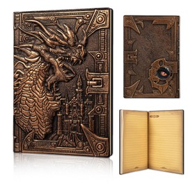 Ultimate Travel Journal - Diary Journal Set with Luxurious Leather Notebook, Featuring a Distinct Vintage Journal Design, Ideal D&D Grimoire, Death Note Notebook, and Small Sketchbook