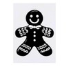 'Christmas Gingerbread Man' Temporary Tattoo - Water Resistant, Skin-Safe, Non-Toxic
