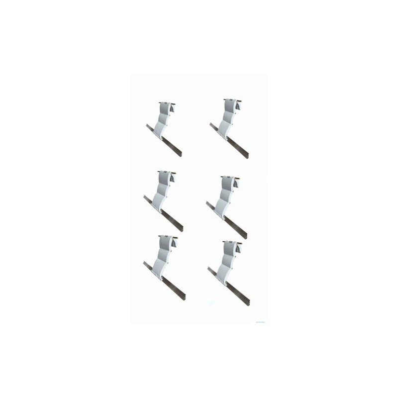 X6 Roller Door Lock Straps, 6-Pack, Compatible with 77mm and