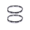 Yocoyee 2pcs Anklet Hematite Relieve Joint Pain Healing Therapy Healthy