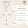 Silver Cross Pendant Necklace Chain 925 Silver Chain with Silver