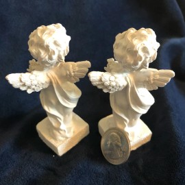Unbranded AirAds Dollhouse 1:12 Lovely Angels Yard Decoration; Lot 2 Angels; H 3"
