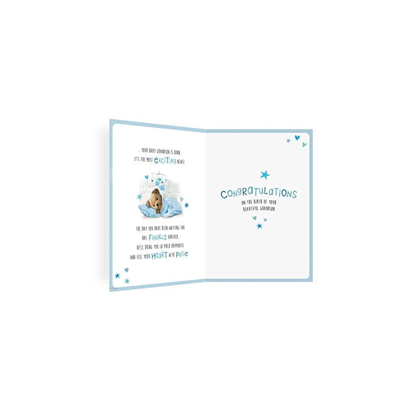 Regal Publishing Cute Baby Card Birth Of Grandson - 9