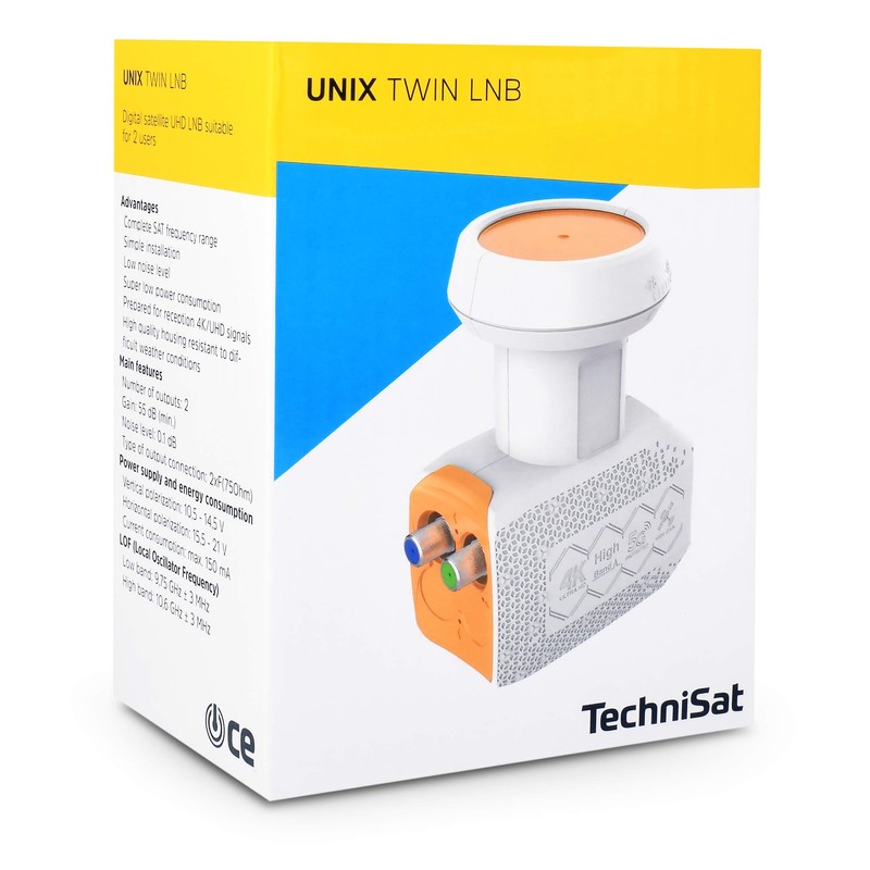 TechniSat Twin LNB for 2 Participants TV Receiver Direct Connection