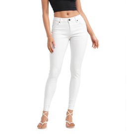 Hybrid & Company Women's Butt Lift Stretch Denim Jeans P37378SK N2 White 13