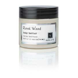 Nabila K Body Butter - Daily Moisturizer for Body Care - Skin Hydrating Deep Moisturizing - Natural Ingredients - Royal Wood - 2 oz