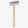 Picard 0033501-0250 Aluminium Hammer 75x40mm with Handle of ash, Brown/Silver