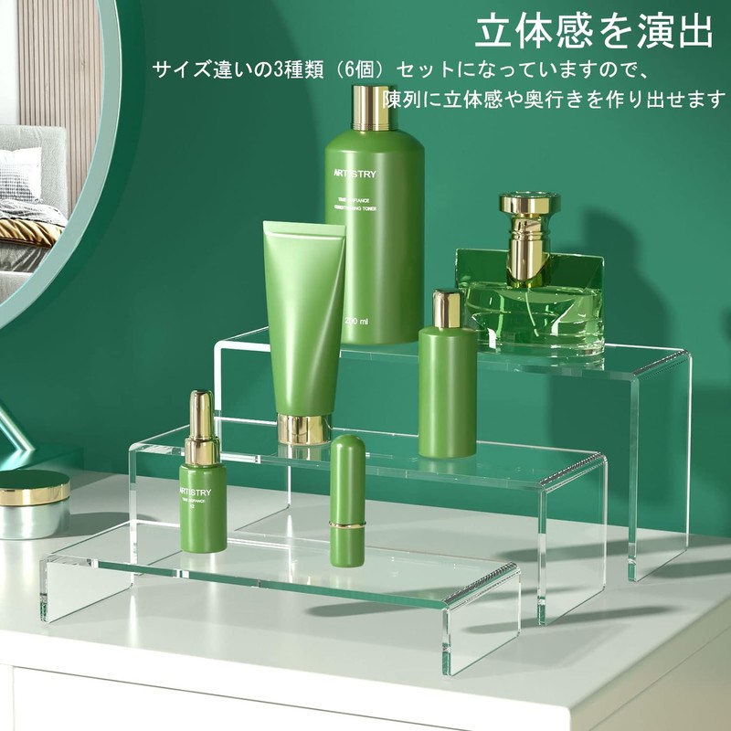 XMSSAA Clear Acrylic Display Stand, U-Shaped Display Stand, Figures Decoration,