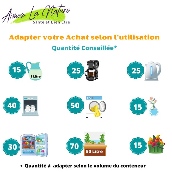 Aimez La Nature EM® 100 Ceramic Beads with Ecological Pack and Certified Organic Cotton Bag, Natural Water Purifier, Water Filtration for Jug, Kettle, Washing Machine, Dishwasher