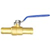 Joywayus 3/4" Hose Barb Inline Brass Shutoff Ball Valve Water