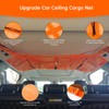 Kaskawise SUV Car Ceiling Cargo Net with Adhesive Straps,Double-Layer Mesh